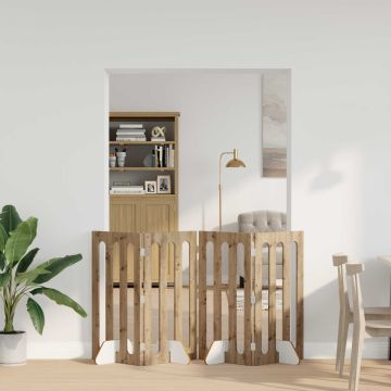 Recinto pieghevole per animali 4 pz Rovere Artigianale