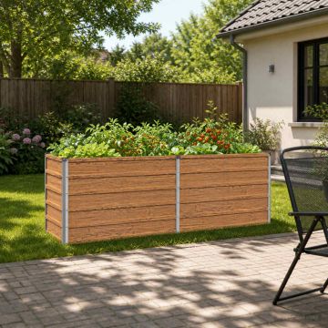 Letto rialzato da giardino Marrone legno 160 x 40 x 55 cm