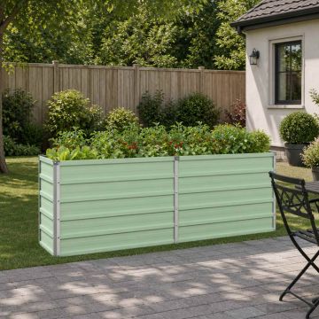 Letto rialzato da giardino Verde Pastello 160 x 40 x 55 cm