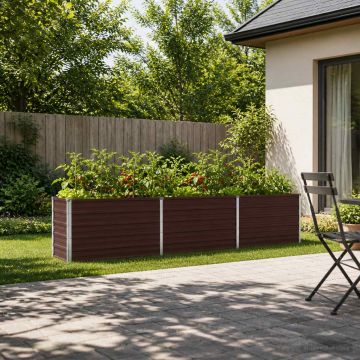 Letto rialzato da giardino Marrone 240 x 40 x 55 cm