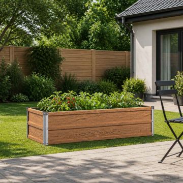 Letto rialzato da giardino Marrone legno 100 x 40 x 24 cm