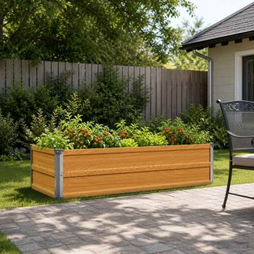 Letto rialzato da giardino Naturale 100 x 40 x 24 cm
