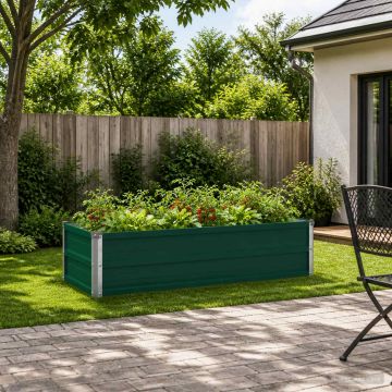 Letto rialzato da giardino Verde 100 x 40 x 24 cm