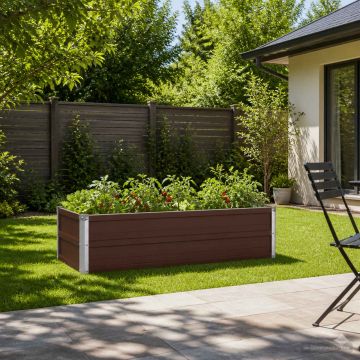 Letto rialzato da giardino Marrone 100 x 40 x 24 cm