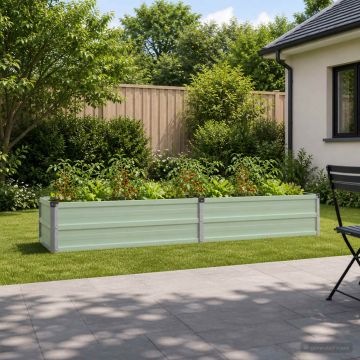 Letto rialzato da giardino Verde Pastello 160 x 40 x 24 cm