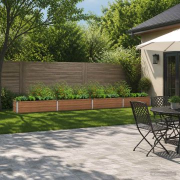 Letto rialzato da giardino Marrone legno 320 x 40 x 24 cm