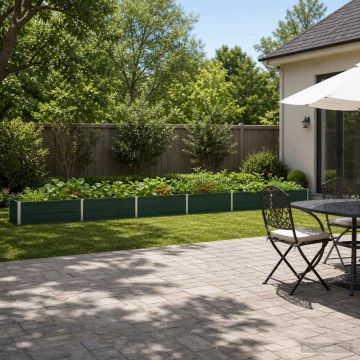 Letto rialzato da giardino Verde 480 x 40 x 24 cm