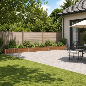Letto rialzato da giardino Marrone legno 600 x 40 x 24 cm