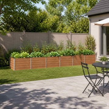 Letto rialzato da giardino Marrone legno 480 x 80 x 55 cm