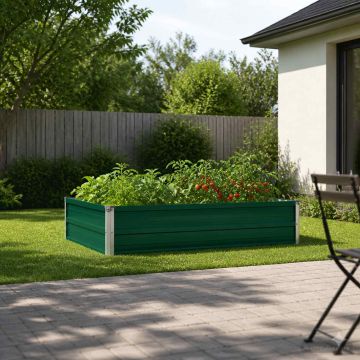 Letto rialzato da giardino Verde 100 x 80 x 24 cm
