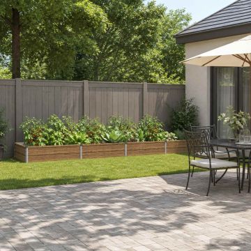 Letto rialzato da giardino Marrone legno 320 x 80 x 24 cm