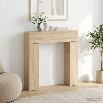 Cornice per camino Rovere Sonoma 102 x 18 x 100,5 cm
