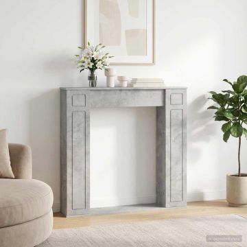 Cornice per camino Grigio Cemento 100 x 20 x 100 cm