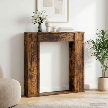 Cornice per camino Rovere Fumo 100 x 20 x 100 cm
