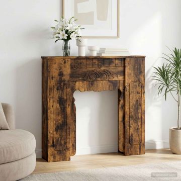 Cornice per camino Rovere Fumo 93 x 20 x 89 cm