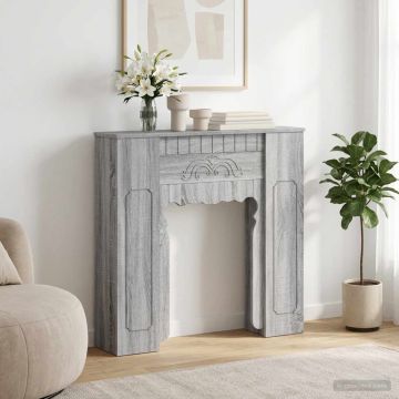Cornice per camino Sonoma grigio 93 x 20 x 89 cm