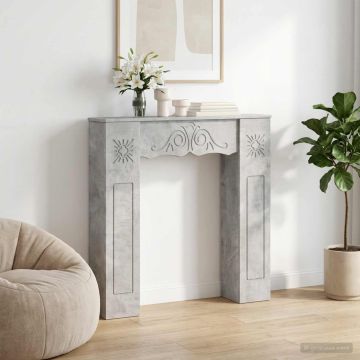 Cornice per camino Grigio Cemento 102 x 20 x 102 cm