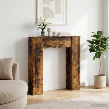 Cornice per camino Rovere Fumo 102 x 20 x 102 cm