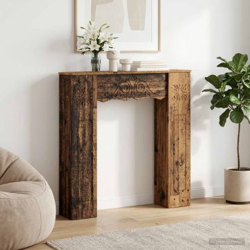 Cornice per camino Legno antico 102 x 20 x 102 cm