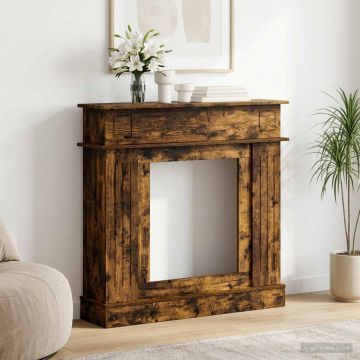 Cornice per camino Rovere Fumo 102 x 26 x 100 cm