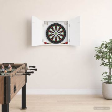 Armadio per Dartboard Bianco 56 x 12 x 63 cm