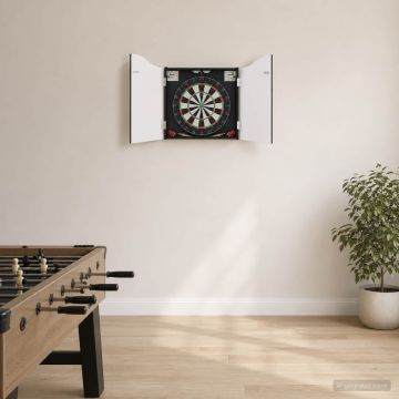 Armadio per Dartboard Nero 56 x 12 x 63 cm Legno ingegnerizzato