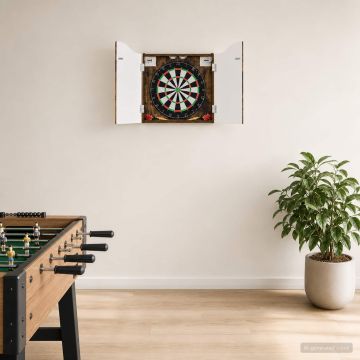 Armadio per Dartboard Rovere Fumo 56 x 12 x 63 cm