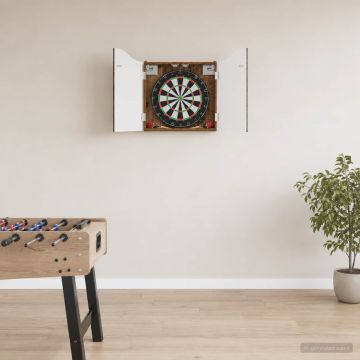 Armadio per Dartboard Legno antico 56 x 12 x 63 cm