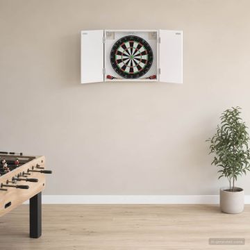 Armadio per Dartboard Bianco 56 x 12 x 53,5 cm