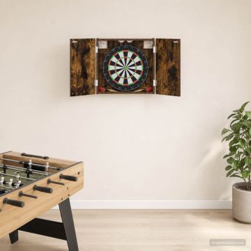 Armadio per Dartboard Rovere Fumo 56 x 12 x 53,5 cm