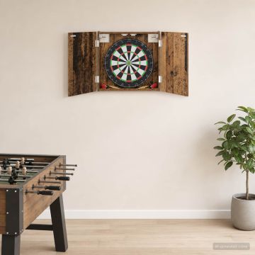 Armadio per Dartboard Legno antico 56 x 12 x 53,5 cm