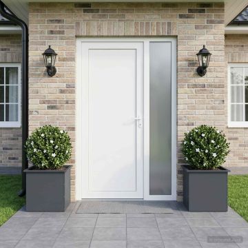 Fioriera da giardino con LED 2 pz Antracite 50 x 50 x 48 cm