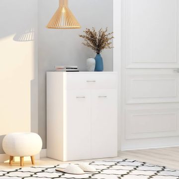 Scarpiera Bianca 60x35x84 cm in Legno Multistrato