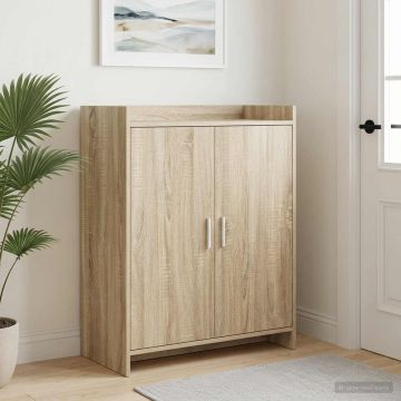 Mobile per scarpe con porta Rovere Sonoma 73,5 x 36 x 92 cm