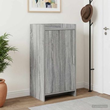 Mobile per scarpe con porta Sonoma grigio 48 x 36 x 92 cm