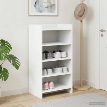 Mobile per scarpe Bianco 48 x 36 x 92 cm Legno ingegnerizzato