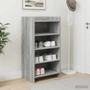 Mobile per scarpe Sonoma grigio 48 x 36 x 92 cm