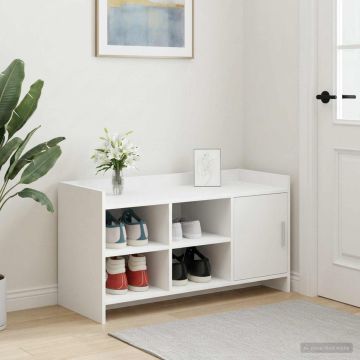 Mobile per scarpe con archiviazione Bianco 100 x 39,5 x 51 cm