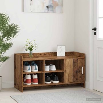 Mobile per scarpe con porta Legno antico 100 x 39,5 x 51 cm