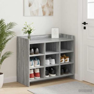Mobile per scarpe Sonoma grigio 85 x 39,5 x 70 cm
