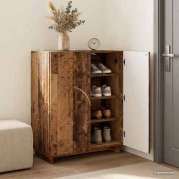 Scarpiera 73 x 38 x 87,5 cm Legno ingegnerizzato Legno antico