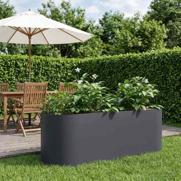 Letto rialzato da giardino Antracite 120 x 40 x 40 cm