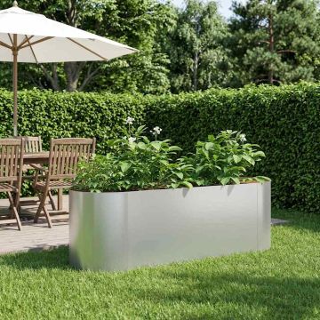 Letto rialzato da giardino Acciaio zincato 120 x 40 x 40 cm