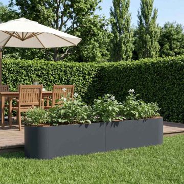 Letto rialzato da giardino Antracite 200 x 40 x 40 cm