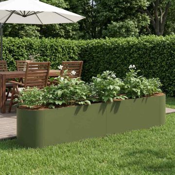 Letto rialzato da giardino Verde Oliva 200 x 40 x 40 cm