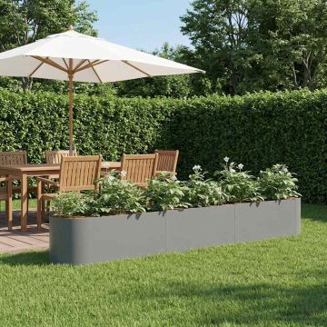 Letto rialzato da giardino Antracite 280 x 40 x 40 cm