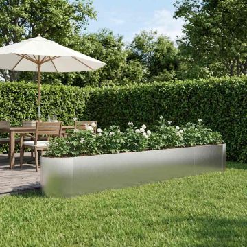 Letto rialzato da giardino Acciaio Inox 380 x 40 x 40 cm