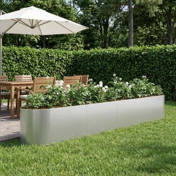 Letto rialzato da giardino Acciaio zincato 380 x 40 x 40 cm