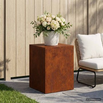 Supporto per piante Ruggine 30 x 30 x 40 cm Acciaio Corten