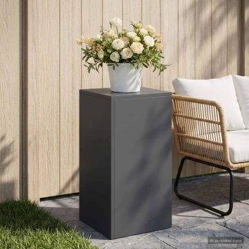 Supporto per piante Antracite 30 x 30 x 60 cm Acciaio Inox